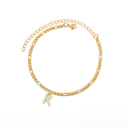 Amor Initial Anklet