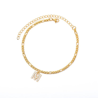 Amor Initial Anklet