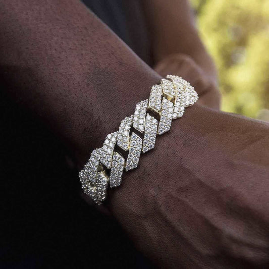 Iced Out Cuban Link Chain + Bracelet